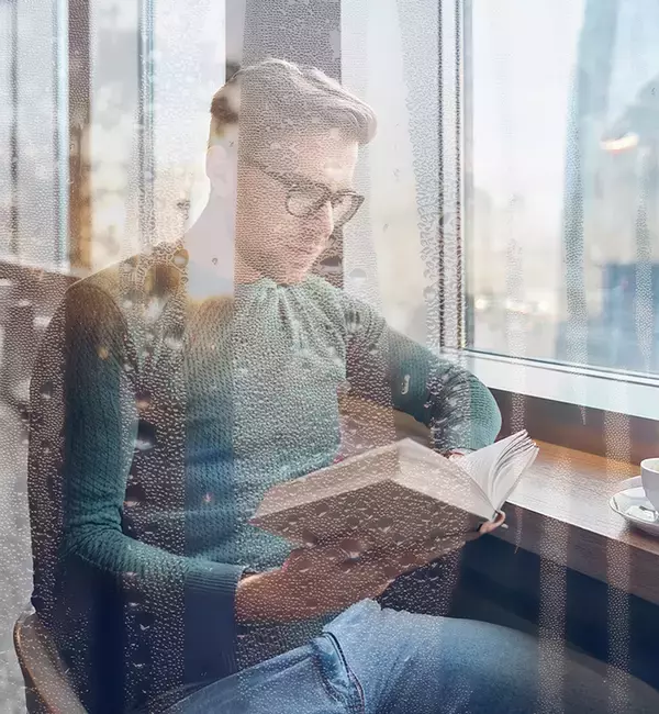 「Photoshopで水滴のついた窓越しの風景を表現する（水滴／窓／合成／写真加工）」の画像