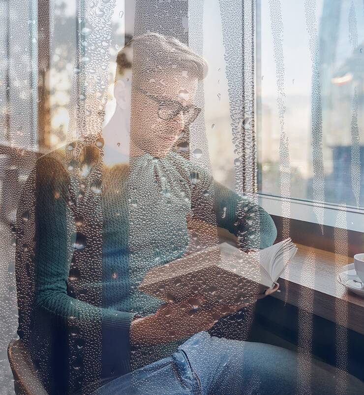 Photoshopで水滴のついた窓越しの風景を表現する（水滴／窓／合成／写真加工）