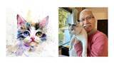 「YouTubeで “おじいちゃん先生” として人気の水彩画家・柴崎春通氏の個展「猫に想う」」の画像1