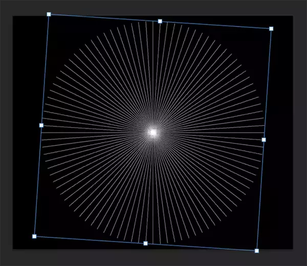 「放射線状のロゴを作る」の画像