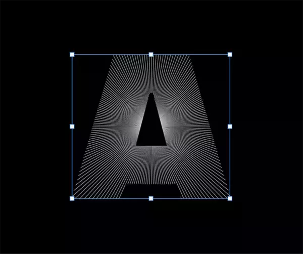 「放射線状のロゴを作る」の画像