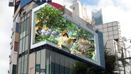 世界猫の日にちなんだ『Pokémon GO』の“飛び出す3D広告”がクロス新宿ビジョンで放映