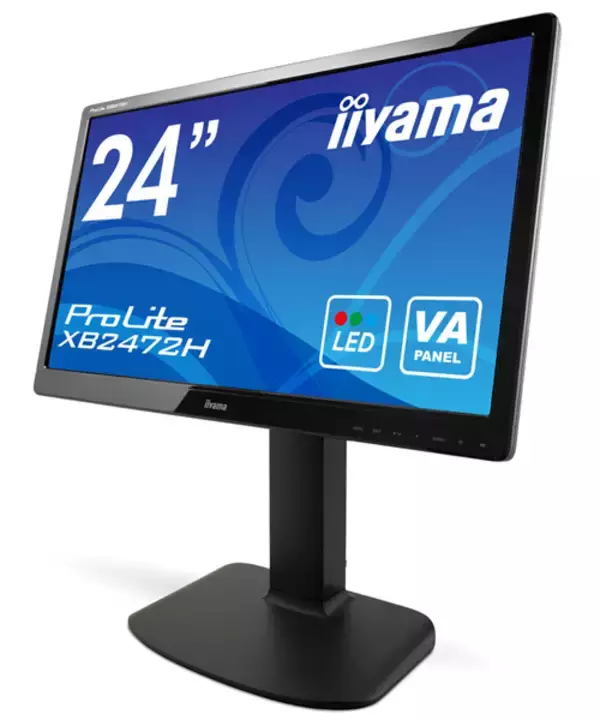 iiyama、VA方式の24型ワイド液晶ディスプレイ「ProLite XB2472H」を発売
