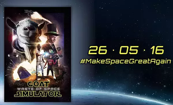 「ヤギになって好き勝手街を暴れまわるGoat Simulatorに宇宙版「Waste of Space」登場」の画像