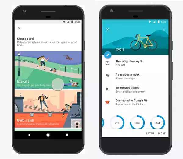 Googleカレンダーがダイエットなどの目標達成をサポート、Android/iOSと連携