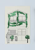 「スタンプを組み合わせて紙の上で街角の風景を再現するアートなキット「家ンゲイはんこ」」の画像2