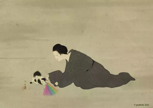 「クスッと笑える猫との日常の一幕が描かれたイラスト展「猫が私にしたひどいこと」」の画像