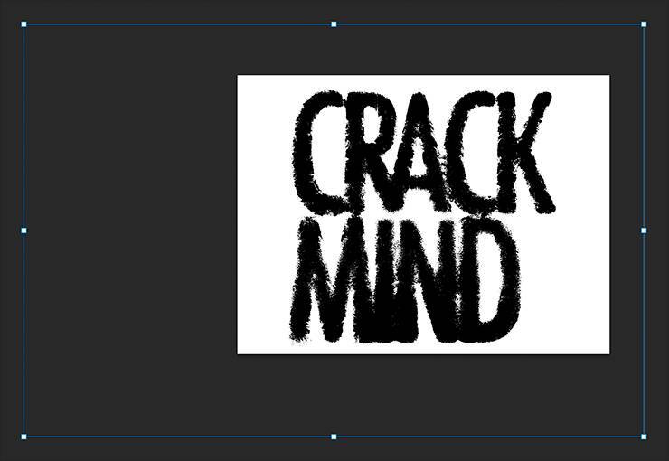 【Photoshop】文字のエッジを粗く加工してグランジ風ロゴを作る（グランジ／合成／ロゴ）