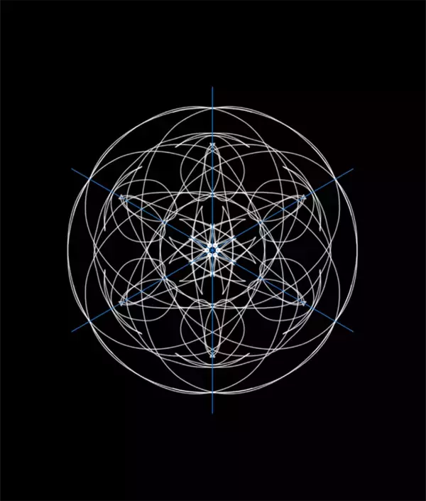 「Photoshopの機能だけで召喚魔法陣を表現する（魔法陣／召喚／写真加工）」の画像