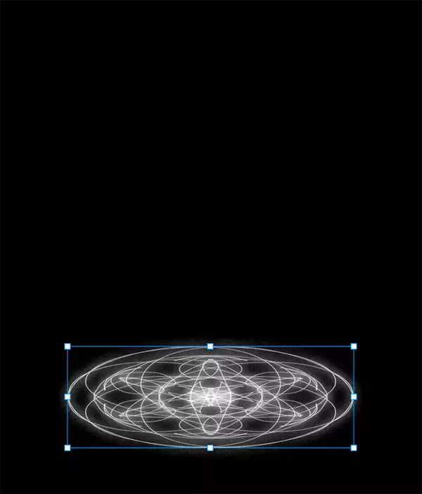 「Photoshopの機能だけで召喚魔法陣を表現する（魔法陣／召喚／写真加工）」の画像