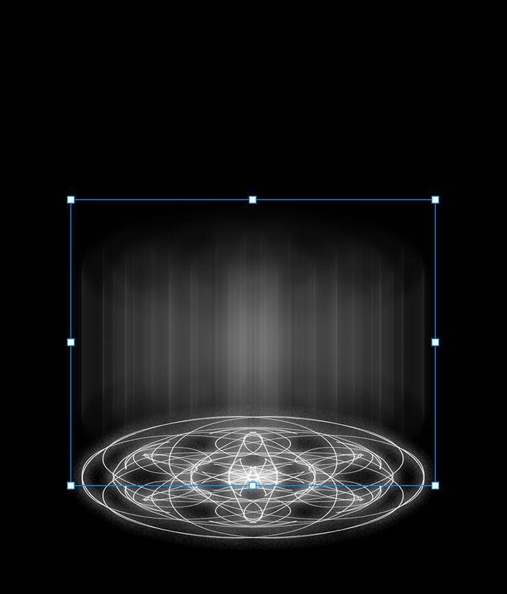 Photoshopの機能だけで召喚魔法陣を表現する（魔法陣／召喚／写真加工）