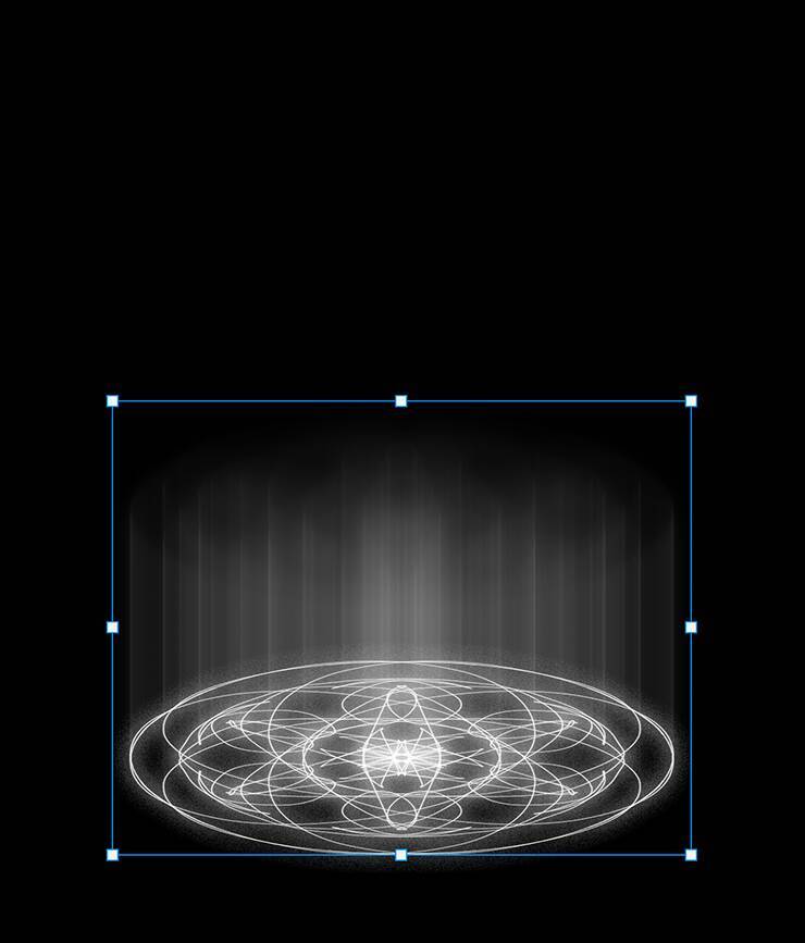 Photoshopの機能だけで召喚魔法陣を表現する（魔法陣／召喚／写真加工）