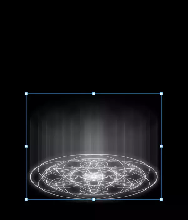 「Photoshopの機能だけで召喚魔法陣を表現する（魔法陣／召喚／写真加工）」の画像