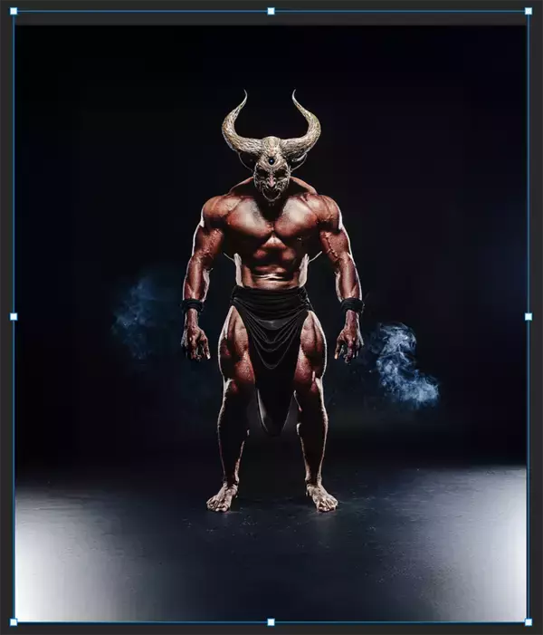 「Photoshopの機能だけで召喚魔法陣を表現する（魔法陣／召喚／写真加工）」の画像