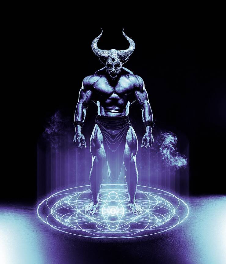 Photoshopの機能だけで召喚魔法陣を表現する（魔法陣／召喚／写真加工）