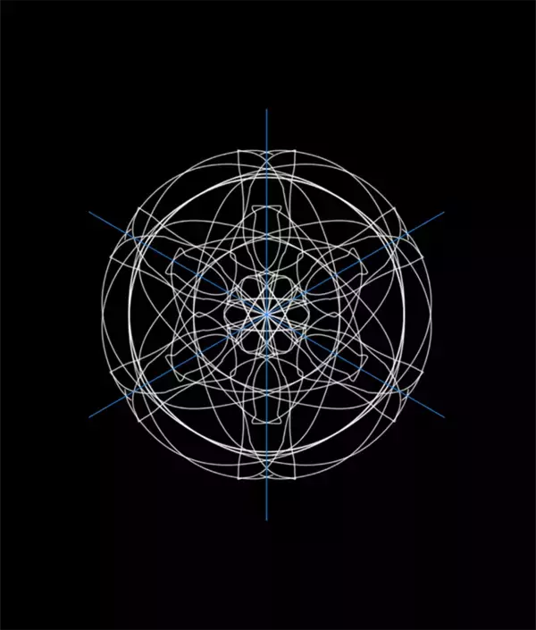 「Photoshopの機能だけで召喚魔法陣を表現する（魔法陣／召喚／写真加工）」の画像