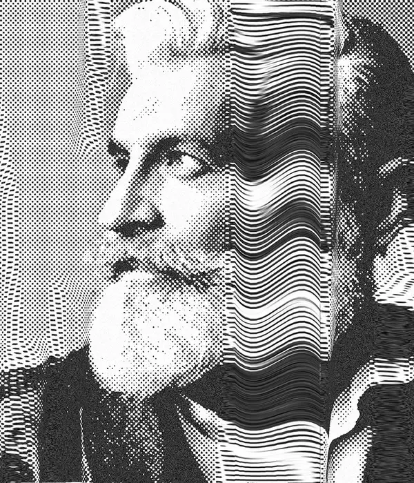 「【Photoshop】コピーして粗く歪んだようなグラフィックを表現する（コピー／ゆがみ／写真加工）」の画像