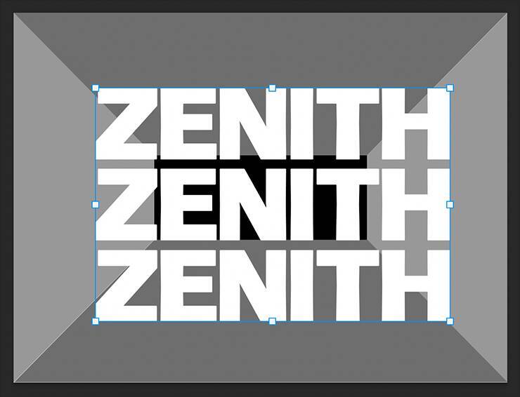 Photoshopでパースに合わせて文字を変形し奥行きを表現する（遠近感／奥行き／文字加工）