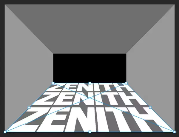 「Photoshopでパースに合わせて文字を変形し奥行きを表現する（遠近感／奥行き／文字加工）」の画像