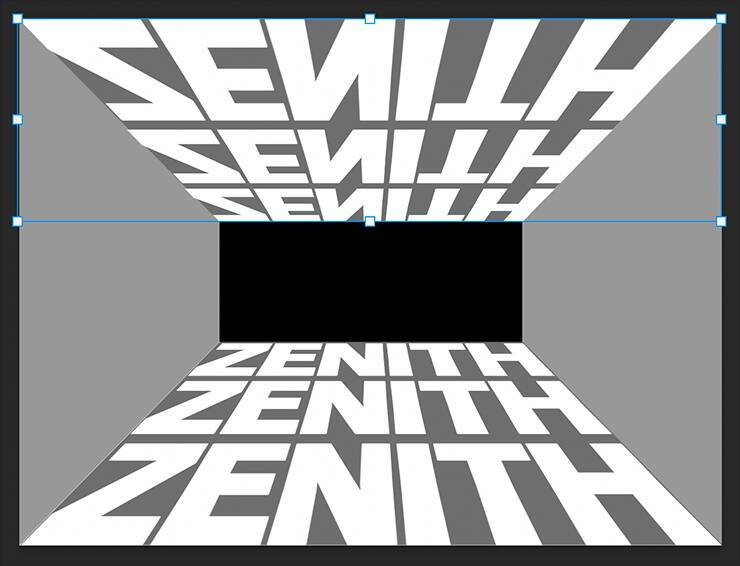 Photoshopでパースに合わせて文字を変形し奥行きを表現する（遠近感／奥行き／文字加工）