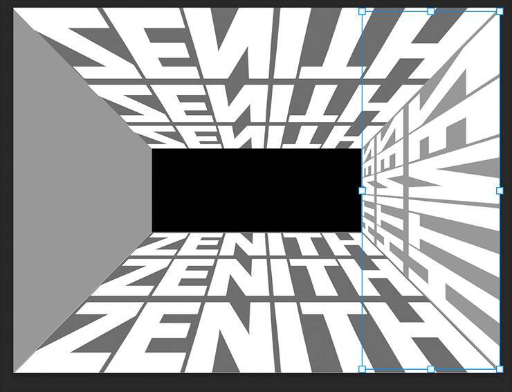 Photoshopでパースに合わせて文字を変形し奥行きを表現する（遠近感／奥行き／文字加工）