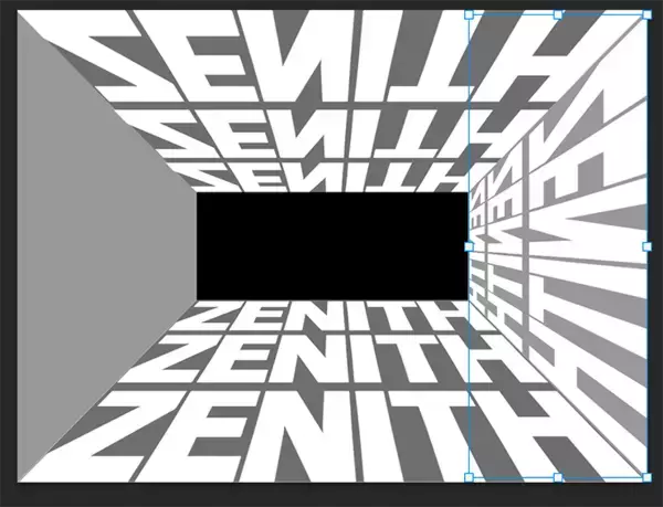 「Photoshopでパースに合わせて文字を変形し奥行きを表現する（遠近感／奥行き／文字加工）」の画像
