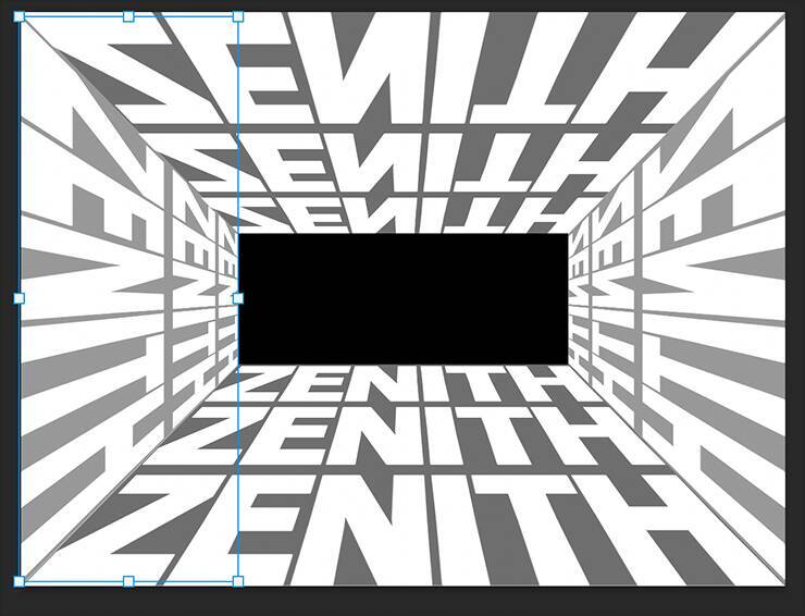 Photoshopでパースに合わせて文字を変形し奥行きを表現する（遠近感／奥行き／文字加工）
