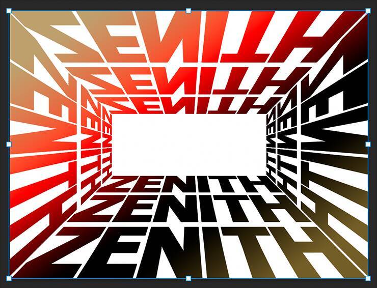 Photoshopでパースに合わせて文字を変形し奥行きを表現する（遠近感／奥行き／文字加工）