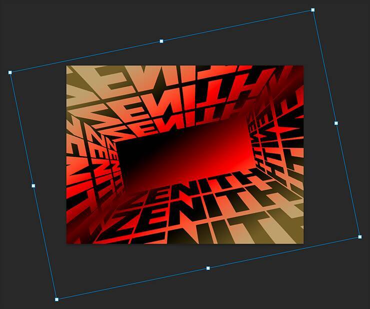 Photoshopでパースに合わせて文字を変形し奥行きを表現する（遠近感／奥行き／文字加工）