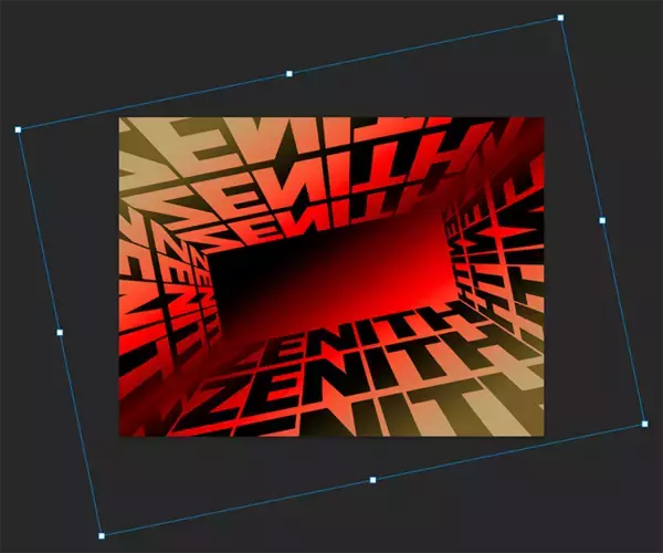 「Photoshopでパースに合わせて文字を変形し奥行きを表現する（遠近感／奥行き／文字加工）」の画像