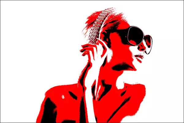 「写真をイラスト風に加工する（色面で簡略化した人物イラスト）」の画像