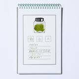 「万年筆のインク図鑑＆見本帳 vol.14　ナカバヤシ「TACCIA すなおいろ・インク」鶯【緑色のインク】」の画像5