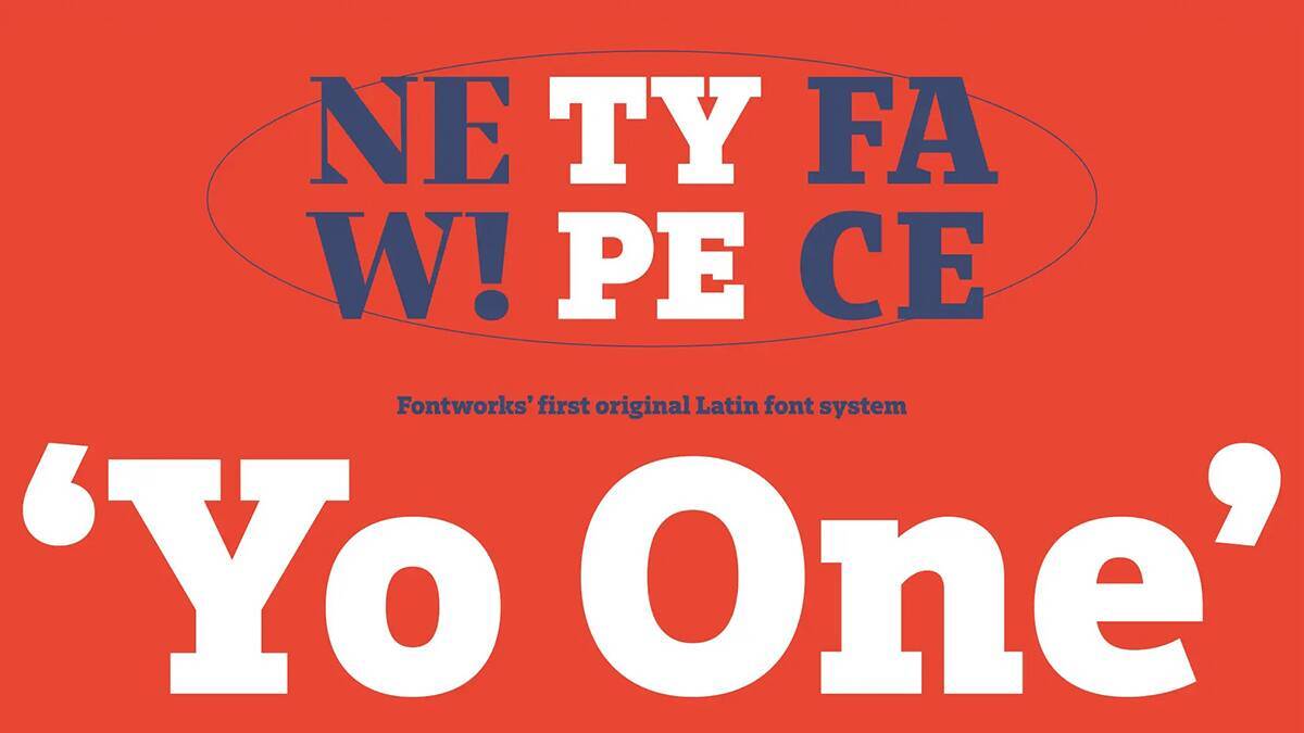 欧文フォント「Yo One」の書体見本帖の販売がスタート！ フォントワークスが制作した “本気” の1冊