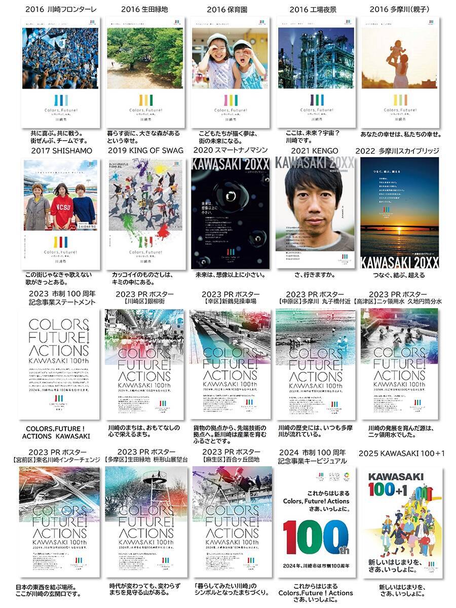 神奈川県川崎市が公開した「2026年ブランドメッセージポスター」のデザインに注目