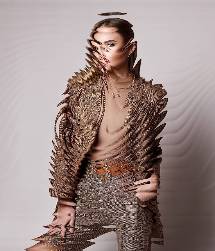 【Photoshop】複雑に歪んだガラスの表現（ガラス／写真加工）