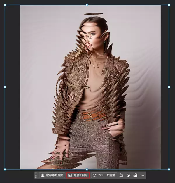 「【Photoshop】複雑に歪んだガラスの表現（ガラス／写真加工）」の画像