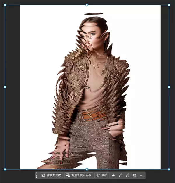 「【Photoshop】複雑に歪んだガラスの表現（ガラス／写真加工）」の画像