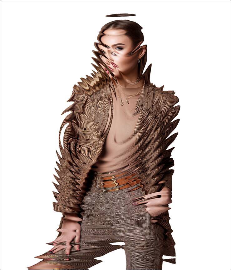 【Photoshop】複雑に歪んだガラスの表現（ガラス／写真加工）