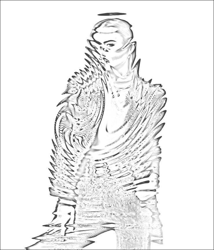 【Photoshop】複雑に歪んだガラスの表現（ガラス／写真加工）