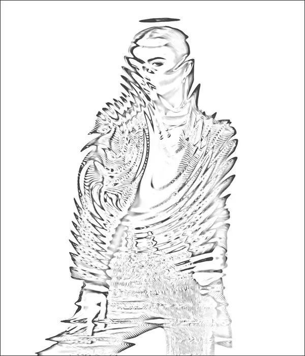 「【Photoshop】複雑に歪んだガラスの表現（ガラス／写真加工）」の画像