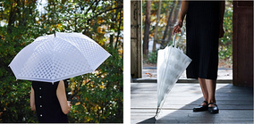 スパイス、和紙のような落ちついたデザインのビニール傘「ハッピーフロストアンブレラ」を発売