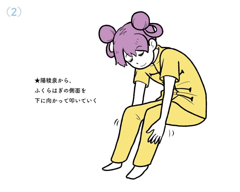 【人間関係でストレスを感じたときにおすすめのツボ】気の巡りをよくしてモヤモヤを解消！陽陵泉など、脚＆足のツボ押し