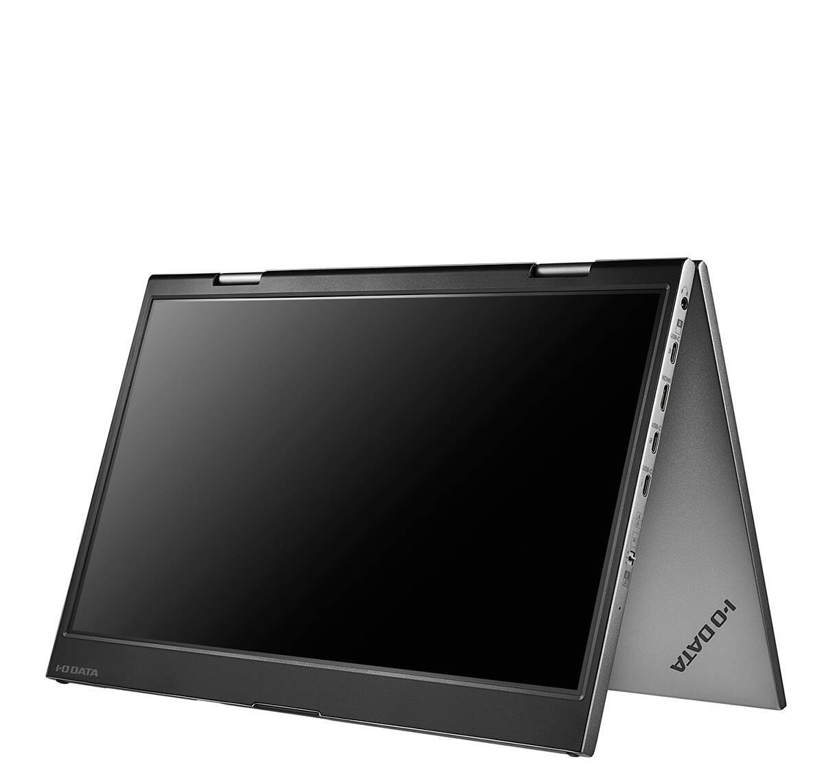 アイ・オー・データ機器、2画面を搭載した14型のデュアルモバイルディスプレイを発売