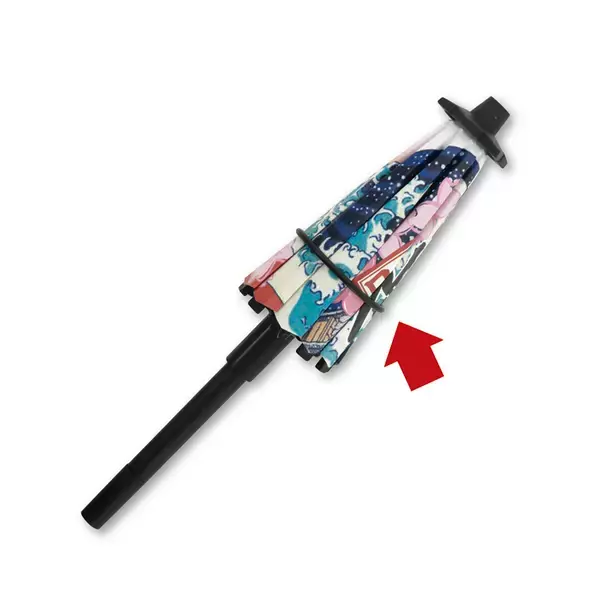 「funbox、和傘をミニチュア化したようなユニークなデザインのボールペンを発売」の画像