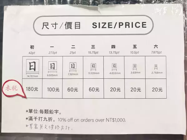 「デザイン好きにおすすめの台湾旅。台湾唯一の活字工房で「活字」を買って活版印刷を楽しむ」の画像
