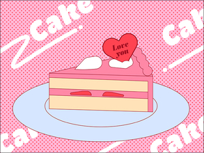 Illustratorでショートケーキを描く