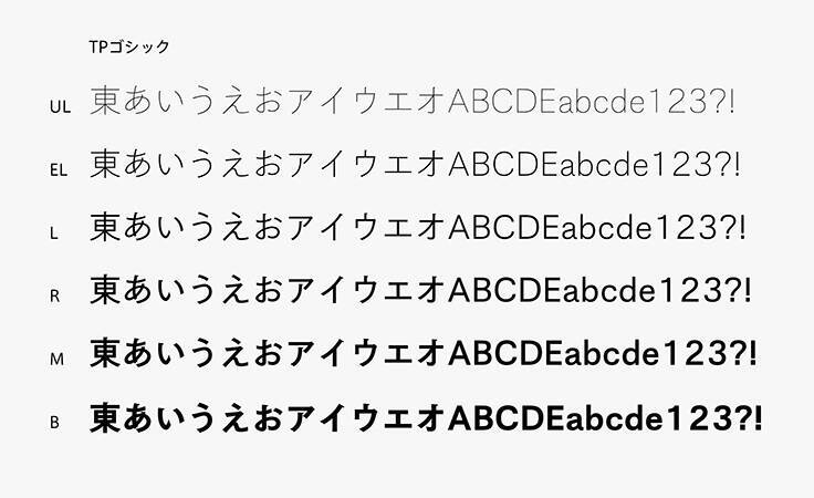 タイププロジェクト、汎用性の高いオーソドックスなフォント「TPゴシック」の提供を開始