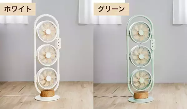 「3つのファンで強力な風を送る「moku.3連マルチファン」発売」の画像