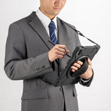 サンワサプライ、ショルダーベルト付きで360°回転ハンドルを備えたiPad用ケースを発売