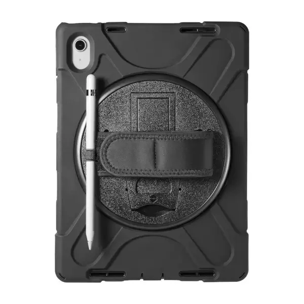 「サンワサプライ、ショルダーベルト付きで360°回転ハンドルを備えたiPad用ケースを発売」の画像